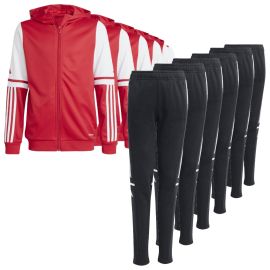 adidas Squadra 25 Sweatsanzug Satz Kinder 2-teilig Trainingsjacke mit Kapuze Sweathose