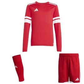 adidas Squadra 25 Trikotsatz langarm Kinder 3-teilig Langarm Fußball Trikot Match Shorts Sleeve Stutzen