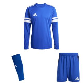 adidas Squadra 25 Trikotsatz langarm Herren Damen 3-teilig Langarm Fußball Trikot Shorts Competition Match Sleeve Stutzen