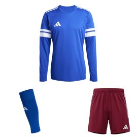 adidas Squadra 25 Trikotsatz langarm Herren Damen 3-teilig Langarm Fußball Trikot Shorts Sleeve Stutzen