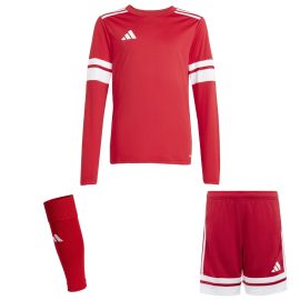 adidas Squadra 25 Trikotsatz langarm Kinder 3-teilig Langarm Fußball Trikot Shorts Sleeve Stutzen