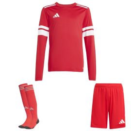 adidas Squadra 25 Trikotsatz langarm Kinder 3-teilig Langarm Fußball Trikot Shorts Torwart Sockenstutzen