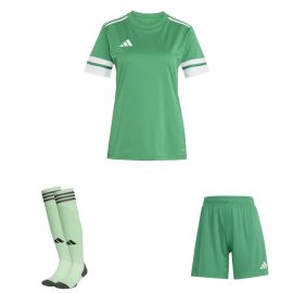 adidas Squadra 25 Trikotsatz Damen 3-teilig Fußball Trikot Shorts Torwart Sockenstutzen