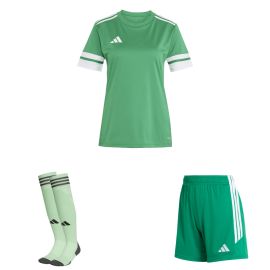 adidas Squadra 25 Trikotsatz Damen 3-teilig Fußball Trikot Shorts Torwart Sockenstutzen