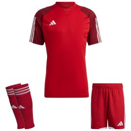 adidas Tiro 23 Competition Trikotsatz Kinder 3-teilig Fussball Trikot Match Shorts Sleeve Stutzen