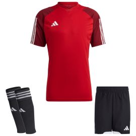 adidas Tiro 23 Competition Trikotsatz Kinder 3-teilig Fussball Trikot Match Shorts Sleeve Stutzen