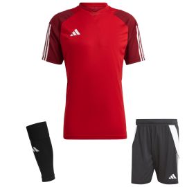 adidas Tiro 23 Competition Trikotsatz Herren Damen 3-teilig Fussball Trikot Shorts Sleeve Stutzen