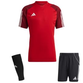adidas Tiro 23 Competition Trikotsatz Herren Damen 3-teilig Fussball Trikot Shorts Sleeve Stutzen