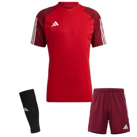 adidas Tiro 23 Competition Trikotsatz Herren Damen 3-teilig Fussball Trikot Shorts Sleeve Stutzen
