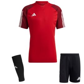 adidas Tiro 23 Competition Trikotsatz Herren Damen 3-teilig Fussball Trikot Shorts Sleeve Stutzen