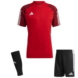 adidas Tiro 23 Competition Trikotsatz Herren Damen 3-teilig Fussball Trikot Shorts Sleeve Stutzen