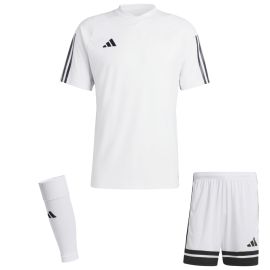 adidas Tiro 23 Competition Trikotsatz Herren Damen 3-teilig Fussball Trikot Shorts Sleeve Stutzen