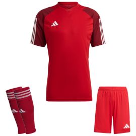 adidas Tiro 23 Competition Trikotsatz Kinder 3-teilig Fussball Trikot Shorts Sleeve Stutzen