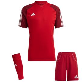 adidas Tiro 23 Competition Trikotsatz Kinder 3-teilig Fussball Trikot Shorts Sleeve Stutzen