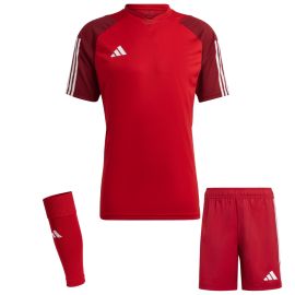 adidas Tiro 23 Competition Trikotsatz Kinder 3-teilig Fussball Trikot Shorts Sleeve Stutzen