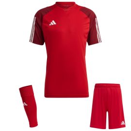 adidas Tiro 23 Competition Trikotsatz Kinder 3-teilig Fussball Trikot Shorts Sleeve Stutzen