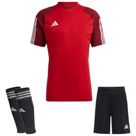 adidas Tiro 23 Competition Trikotsatz Kinder 3-teilig Fussball Trikot Shorts Sleeve Stutzen