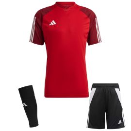 adidas Tiro 23 Competition Trikotsatz Kinder 3-teilig Fussball Trikot Shorts Sleeve Stutzen