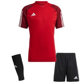 adidas Tiro 23 Competition Trikotsatz Kinder 3-teilig Fussball Trikot Shorts Sleeve Stutzen
