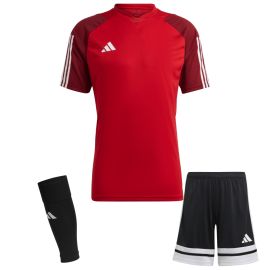 adidas Tiro 23 Competition Trikotsatz Kinder 3-teilig Fussball Trikot Shorts Sleeve Stutzen