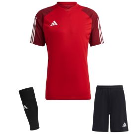 adidas Tiro 23 Competition Trikotsatz Kinder 3-teilig Fussball Trikot Shorts Sleeve Stutzen
