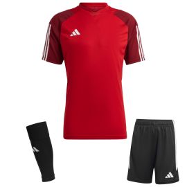 adidas Tiro 23 Competition Trikotsatz Kinder 3-teilig Fussball Trikot Shorts Sleeve Stutzen