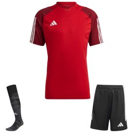 adidas Tiro 23 Competition Trikotsatz Kinder 3-teilig Fussball Trikot Shorts Torwart Sockenstutzen