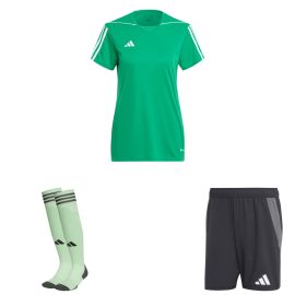 adidas Tiro 23 League Trikotsatz Herren Damen 3-teilig Fussball Trikot Shorts Competition Match Torwart Sockenstutzen