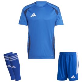 adidas Tiro 24 Trikotsatz Herren Damen 3-teilig Fussball Trikot Shorts Sleeve Stutzen