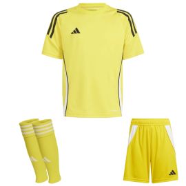 adidas Tiro 24 Trikotsatz Kinder 3-teilig Fussball Trikot Shorts Sleeve Stutzen