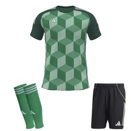 adidas Trikotsatz Cubes LR Herren Damen 3-teilig Trikot miTeam Shorts Sleeve Stutzen