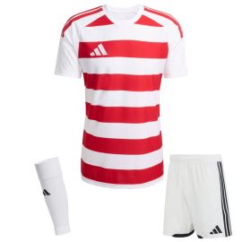 adidas Trikotsatz Hooped 26 Herren Damen 3-teilig Trikot Match Shorts Sleeve Stutzen