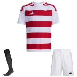adidas Trikotsatz Hooped 26 Kinder 3-teilig Trikot Shorts Competition Match Torwart Sockenstutzen