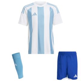 adidas Trikotsatz Striped 24 Kinder 3-teilig Trikot Match Shorts Sleeve Stutzen