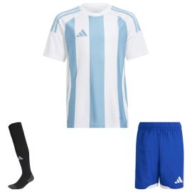 adidas Trikotsatz Striped 24 Kinder 3-teilig Trikot Match Shorts Sockenstutzen