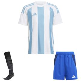 adidas Trikotsatz Striped 24 Kinder 3-teilig Trikot Shorts Competition Match Torwart Sockenstutzen