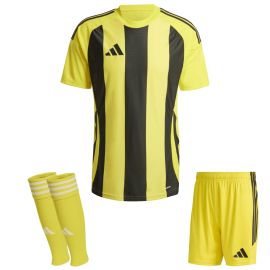 adidas Trikotsatz Striped 24 Herren Damen 3-teilig Trikot Shorts Sleeve Stutzen