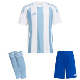 adidas Trikotsatz Striped 24 Kinder 3-teilig Trikot Shorts Sleeve Stutzen