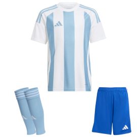 adidas Trikotsatz Striped 24 Kinder 3-teilig Trikot Shorts Sleeve Stutzen