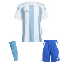 adidas Trikotsatz Striped 24 Kinder 3-teilig Trikot Shorts Sleeve Stutzen