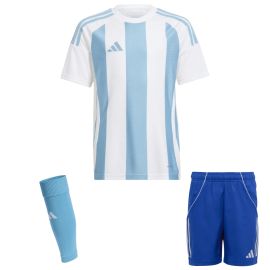 adidas Trikotsatz Striped 24 Kinder 3-teilig Trikot Shorts Sleeve Stutzen