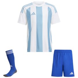 adidas Trikotsatz Striped 24 Kinder 3-teilig Trikot Shorts Sockenstutzen