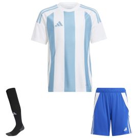 adidas Trikotsatz Striped 24 Kinder 3-teilig Trikot Shorts Sockenstutzen