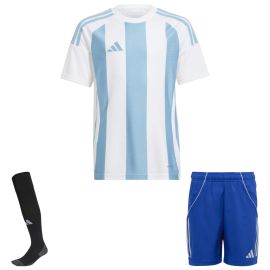 adidas Trikotsatz Striped 24 Kinder 3-teilig Trikot Shorts Sockenstutzen