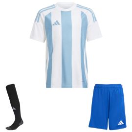 adidas Trikotsatz Striped 24 Kinder 3-teilig Trikot Shorts Sockenstutzen