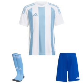 adidas Trikotsatz Striped 24 Kinder 3-teilig Trikot Shorts Torwart Sockenstutzen