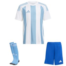 adidas Trikotsatz Striped 24 Kinder 3-teilig Trikot Shorts Torwart Sockenstutzen