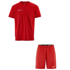 Craft Evolve 2.0 Fussball Shirt Set Herren Damen 2-teilig Contrast Trainingsshirt Trainingsshorts