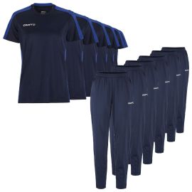 Craft Evolve 2.0 Trainingsanzug Satz Damen 2-teilig Contrast Trainingsshirt Trainingshose