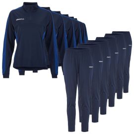 Craft Evolve 2.0 Trainingsanzug Satz Damen 2-teilig Contrast Trainingstop Slim Trainingshose